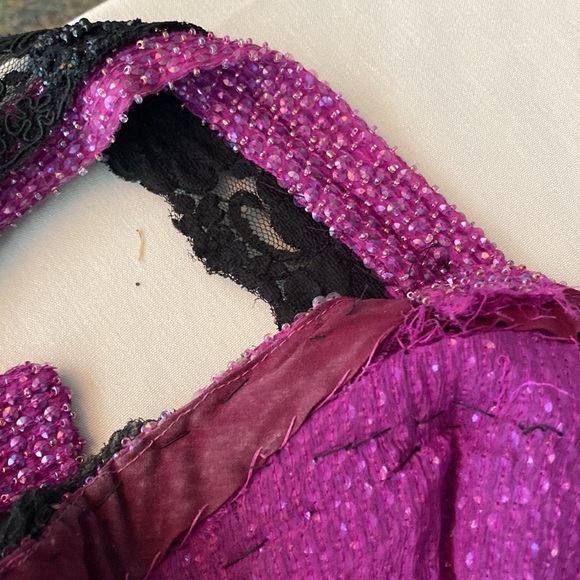 Custom made purple and black flapper dress for a show. - Picture 5 of 8